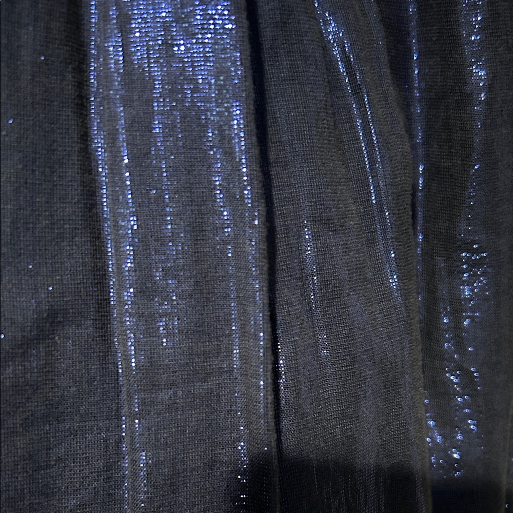 J. Crew Shiny Navy Midi Skirt - Picture 2 of 3